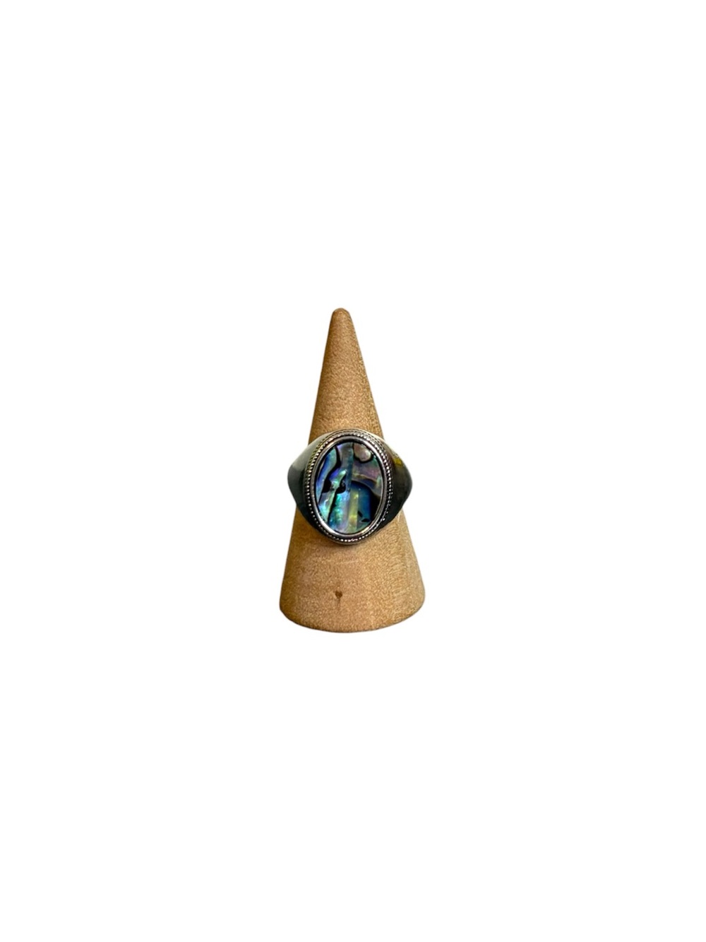 Silver Abalone Shell Ring | Size 6.5